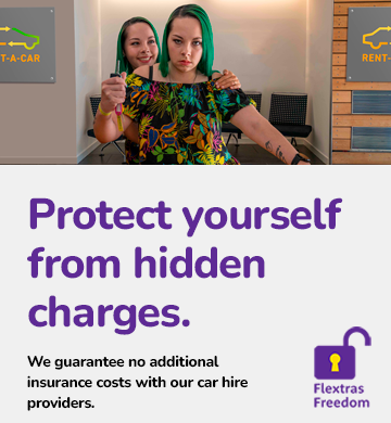 car hire protect yourself from hidden charges - we guarantee no additional insurance costs with our providers